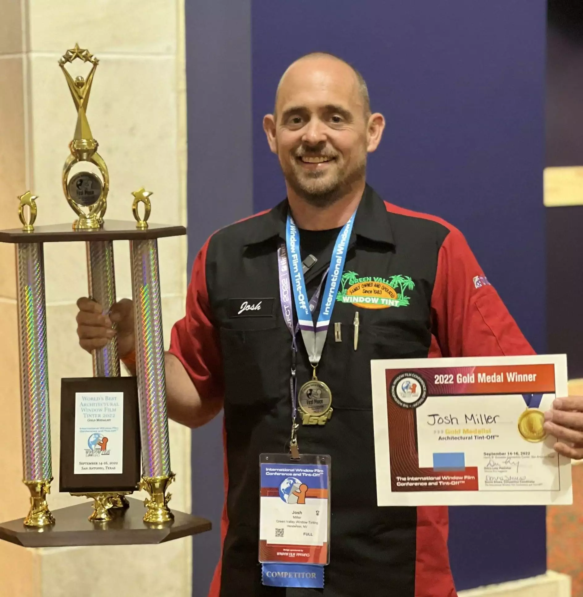 Green Valley Window Tint Owner Wins Gold In Tint-Off! - Window Tinting in Henderson and Las Vegas, Nevada